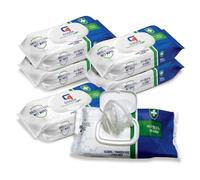 Antibacterial Premium Adult Body Cleansing Wipes, Rinse-Free Bathing Wipes, (432 Counts - 6 Packs) Cleans, Cares, Protects, Wet Wipes for Seniors, Incontinence, Travel & Bed Bath Care