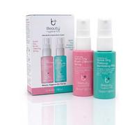 Antibacterial Quick Dry Brush Cleaning Spray & Makeup Sanitising Mist Set - Makeup Brush Cleaner Liquid - Brush Cleaner Solution & Daily Cleanse for Powders, Creams & Gels by Beauty Hygiene Plus