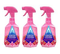 Antibacterial Surface Cleaner Spray 750Ml Multi Purpose Cleaning Spray Kitchen Bathroom Pack Of 3