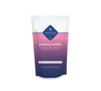 Antibacterial Surface Cleaning Wipes - Alcohol Free Sanitising for all Hard Surfaces - Made in UK - Refill Pouch of 150 Large Strong Wet Wipes - Refill Pack of 1