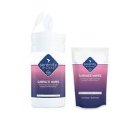 Antibacterial Surface Cleaning Wipes - Alcohol Free Sanitising Surface Wipes for all Hard Surfaces - Made in UK - Refillable Tub of 150 Large Strong Wet Wipes - Tub + Refill