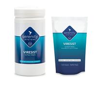 Antibacterial Surface Cleaning Wipes - Viresist 10 Day Residual Protection - Sanitising Surface Wipes for all Hard Surfaces- Made in UK - Refillable Tub of 150 Large Strong Wet Wipes - Tub Plus Refill