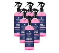 Antibacterial Surface Sanitiser - Multipurpose Disinfection Spray - Food Safe Vegan Friendly Formula - Great for Kitchens, Bathrooms and Other Hard Surfaces - 500ml Pack of 6
