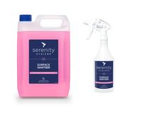 Antibacterial Surface Sanitiser - Multipurpose Disinfection Spray - Food Safe Vegan Friendly Formula - Great for Kitchens, Bathrooms and Other Hard Surfaces 5 L Kit