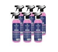 Antibacterial Surface Sanitiser - Multipurpose Disinfection Spray - Food Safe Vegan Friendly Formula - Great for Kitchens, Bathrooms and Other Hard Surfaces 750ml Pack of 6