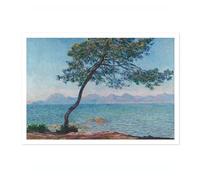 Antibes Claude Monet Art Print, Classic Art Painting Poster, Impressionism Art Exhibition Modern Wall Art, Minimalist Home Decor Picture Artwork, A2 (Print Only) - 59.4x42cm