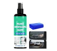 Antibeschlag-Spray - 100 ml Flüssige Lösung | Helm Visierreiniger, Streifenfreie Politur und Beschichtung für Skibrillen Fußball Masken und Sportausrüstung Sofortige Entnebelung Tragbar