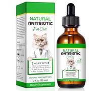 Antibiotics for Cats, Cat Antibiotics for Infections - Supports Immune & Allergy Itch Relief, Pet Antibiotics Supplement, 60ml Chicken Flavor, Health Supplies UTI, Multivitamin