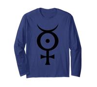 Antichrist Superstar Satanic Industrial Mercury Symbol Black Long Sleeve T-Shirt