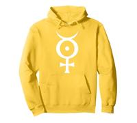 Antichrist Superstar Satanic Industrial Mercury Symbol White Pullover Hoodie