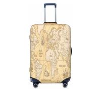 Anticsao World Map1 Luggage Cover,Washable Suitcase Covers Fashion Luggage Covers,Anti-Scratch Suitcase Protector Cover, World Map (2), Small, 1