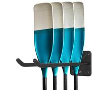 Antidious Kayak Paddles Storage Rack, Garage Metal Oars holder for up to 6 paddles Storage with Non-scratch Grip
