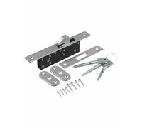 Antieft Slidi Door Lock for Windows and Furniture Hardware Sure Black Silver Aluminum Alloy(HY-302B)
