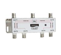 Antiference AS06 6 Way F-Type Indoor TV Signal Splitter,Silver