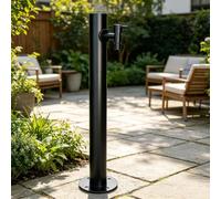 Antifreeze Hose Faucet, Outdoor Vertical Garden Water Column, Freestanding Black Yard Hydrant Antifreeze Hose Faucet for Backyard, Farm & Irrigation(B,Height: 95cm/37.4in)