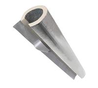 Antifreeze Insulation Pipe Lagging Outdoor Pipe Insulation Foam Tubing with Aluminum Foil, Insulation Fire Soundproof ID 1-1/10"-9-3/4", Length 3.1 ft, Thickness 4/5"(ID 34.0mm=1-1/3")