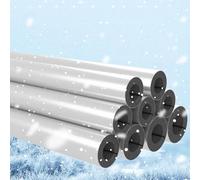 Antifreeze Pipe Insulation Lagging,Aluminum Foil Self-Sealing Hose Solar Water Pipe Protection Cover,Fire and Flame Retardant Foam Tubing,Thickness 20/30mm,Easy to Install (27x20mm/1.1x0.8in)