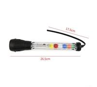 Antifreeze Tester with Rubber Bulb and Easy Read Temperature Table, Virtually Unbreakable Plastic Body Coolant and Radiator Liquid Testing Tool for Determining Ethylene Gl