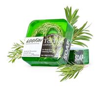 Antifungal Antibacterial Tea Tree Soap, Organic Natural Bar, Handmade Tea Tree Loofah Soaps for Face and Skin, Antifungal Antibacterial Treatment for Anti-Acne