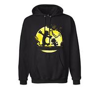 antigos Men's Camiseta Calvin E Haroldo Hobbes Long Sleeve Sweatshirt L Black