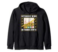 AntiGreens OFF SHORE WINDPOWER NO THANKS STOP IT Anti Greens Zip Hoodie