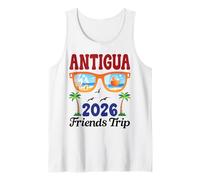 Antigua 2026 Friends Trip Vacation Beach Sunglasses Palm Tank Top