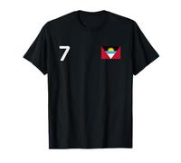 Antigua and Barbuda 7 National Flag Country Pride Heritage T-Shirt