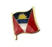 Antigua and Barbuda Caribbean Metal Country Flag Pin Badge