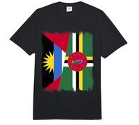 Antigua and Barbuda Dominica Flag Wear Comfort Colors Adult Heavyweight T-Shirt