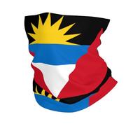 Antigua and Barbuda Flag Neck Gaiter Face Mask Cover Windproof Sun Protection Antigua and Barbuda Flag Bandana Neck Wrap Scarf for Men Women for Outdoor Hiking