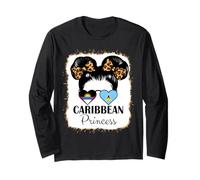 Antigua and St Lucia Girl Half Antiguan Half Lucian Heritage Long Sleeve T-Shirt