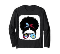 Antigua and St Lucia Mix Half Antiguan Half St Lucian Roots Long Sleeve T-Shirt