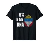 Antigua & Barbuda Flag It's In My DNA Caribbean Vacation T-Shirt
