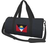 Antigua Barbuda Flag Travel Luggage Duffel Bag Sports Rolling Foldable Duffel Bag, Black