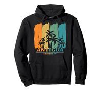 Antigua Caribbean Palm Trees Beach Holiday Tropics Souvenir Pullover Hoodie