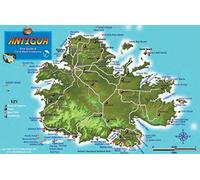 Antigua Dive Map & Coral Reef Creatures Guide Franko Maps Laminated Fish Card
