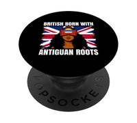 Antigua Girl Heritage British Born Antiguan Roots Pride PopSockets Adhesive PopGrip