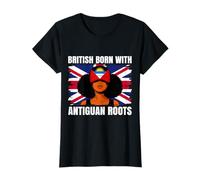 Antigua Girl Heritage British Born Antiguan Roots Pride T-Shirt