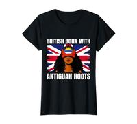 Antigua Girl Heritage British Born Antiguan Roots Pride T-Shirt