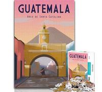Antigua Guatemala Jigsaw Puzzles for Teenagers 1000 Piece,Educational Games Wall Decoration Unique Birthday And Xmas Gifts 38x26cm