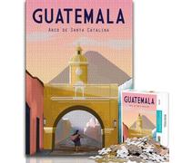 Antigua Guatemala JigsawPuzzle 1000 Pieces for Teenagers,Brain Teaser Game Wall Decoration Unique Birthday And Xmas Gifts 75x50cm