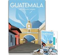 Antigua Guatemala Puzzles for Teenagers Teens 1000pc Puzzle,Learning Educational Toy for Is Ideal As A Gift for The Whole Family 50x75cm