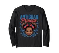 Antiguan Girl Princess Island Pride Caribbean Vibes Long Sleeve T-Shirt
