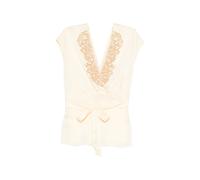 Antik Batik Mariella tie-fastening blouse - Neutrals 36-40