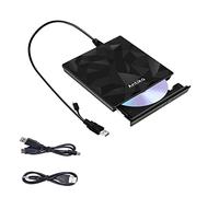 Antika External CD DVD Drive TypeC USB 3.0 Extended Cable Backup Power Line Portable DVD Player Burner Reader for Laptop Desktop PC Apple Mac Macbook Pro Windows 10/8/7/vista/xp Mac osx10.6 Above