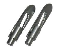 Antiluce Fasteners Drop Lock Pins x2 (8MM - 12MM Anti Luce Catch Latch Trailer Bolt) (8MM Weld On Pin)