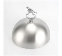 Antimagnetic spherical lid for food, universal dome lid for melting cheese, stainless steel lid for steaks for cooking at home, kitchen, camping and tent,24,15cm