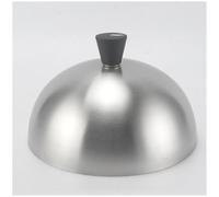 Antimagnetic spherical lid for food, universal dome lid for melting cheese, stainless steel lid for steaks for cooking at home, kitchen, camping and tent,14,30cm