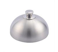 Antimagnetic spherical lid for food, universal dome lid for melting cheese, stainless steel lid for steaks for cooking at home, kitchen, camping and tent,4,14cm