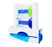 Antimicrobial Double Glove and Apron Dispenser - White